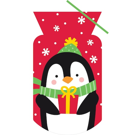 9 X 5 Penguin Favor Bags PK240, 240PK